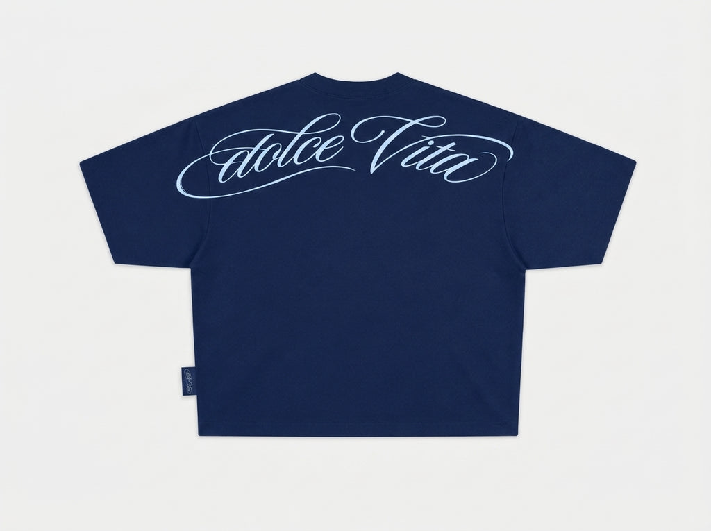 Dolce Vita BCN Boxy Tee - Navy Blue