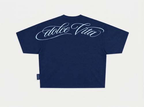 Dolce Vita BCN Boxy Tee - Navy Blue